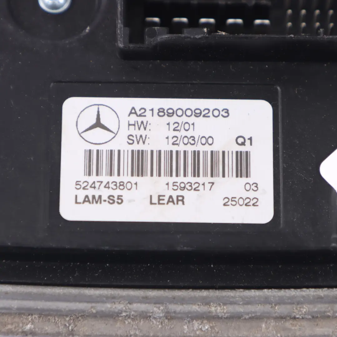 Mercedes W166 Módulo de control LED lámpara faro izquierda derecha A2189009203