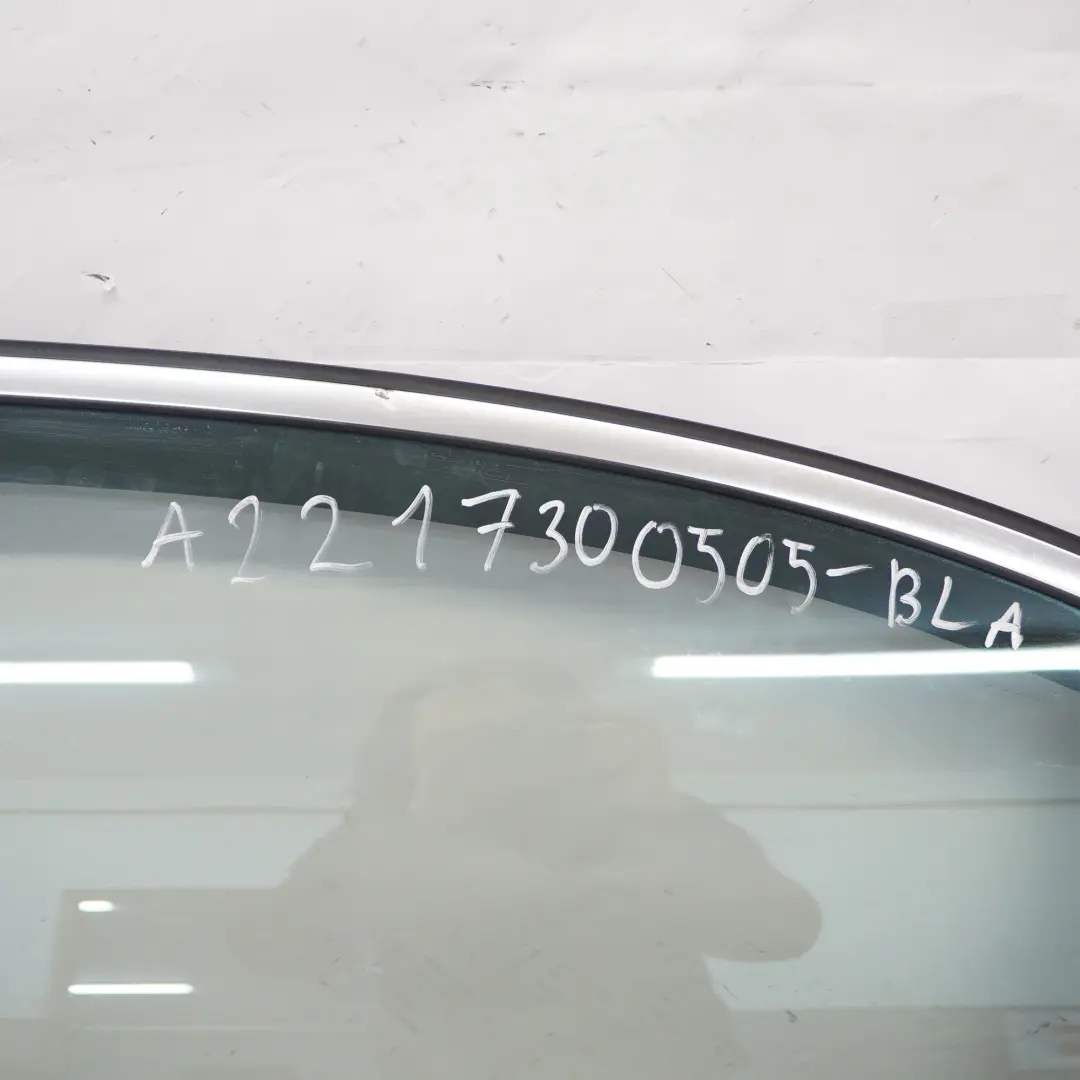 Mercedes W221 Long Rear Left Door N/S Door Covering Schwarz Black - 040