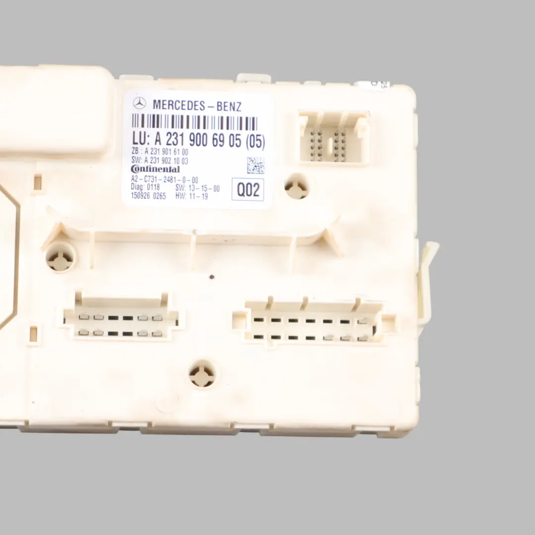 Mercedes SL R231 Roof Module Controller ECU A2319006905