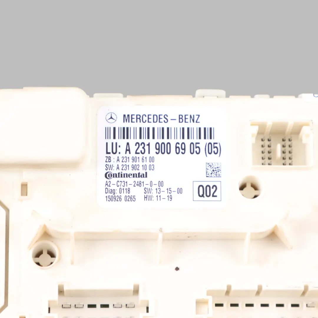 Mercedes SL R231 Roof Module Controller ECU A2319006905