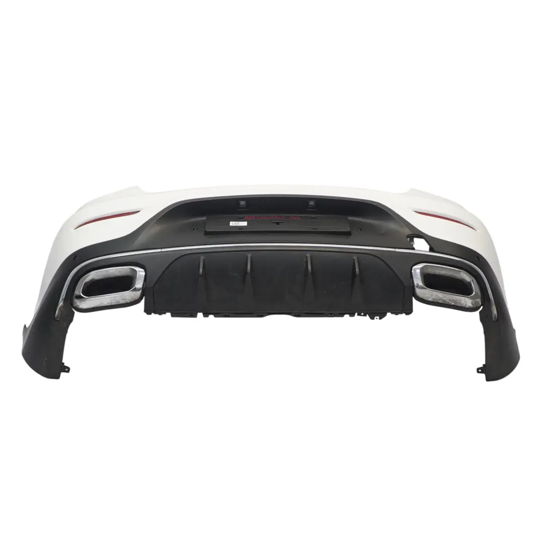 Mercedes C253 Rear Bumper Trim Panel AMG Covering Polar White - 149