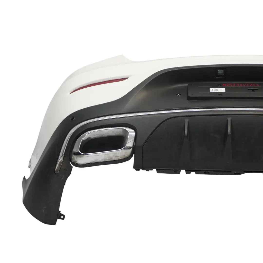 Mercedes C253 Rear Bumper Trim Panel AMG Covering Polar White - 149