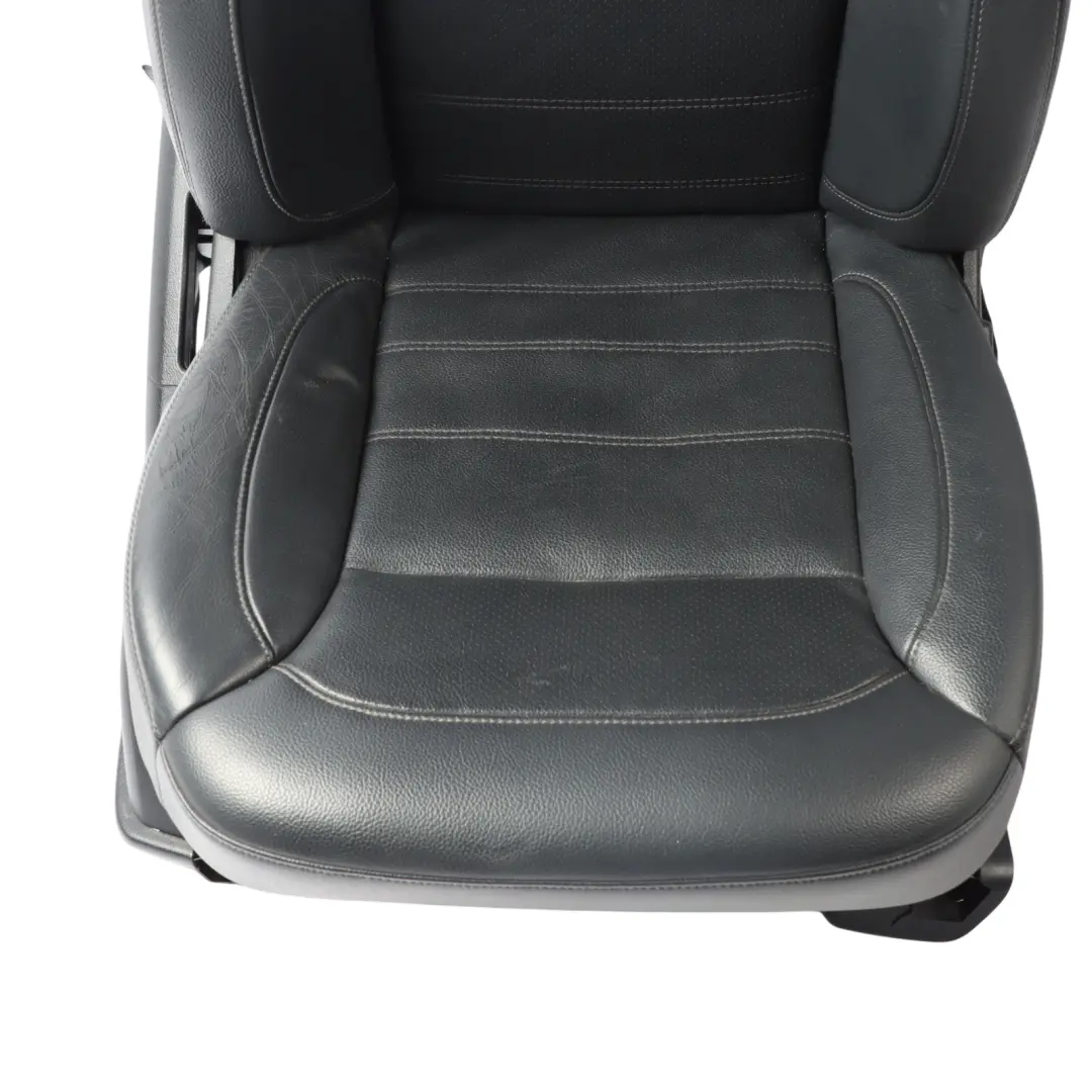 Mercedes W166 Sport Seat Front Right O/S Heated Memory Imitation Leather Black