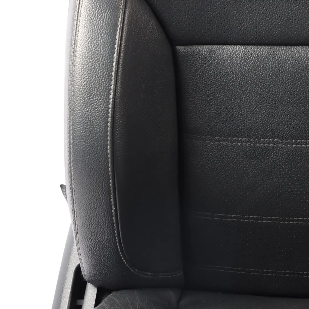 Mercedes W166 Sport Seat Front Right O/S Heated Memory Imitation Leather Black