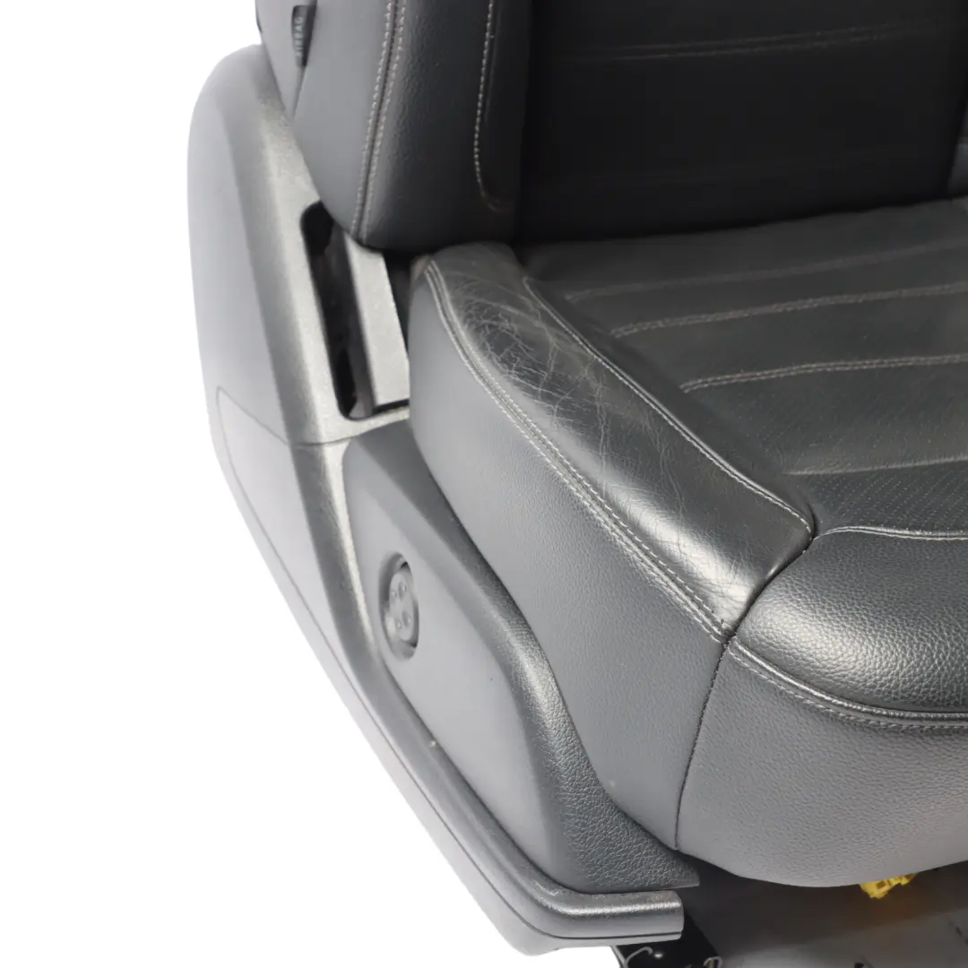 Mercedes W166 Sport Seat Front Right O/S Heated Memory Imitation Leather Black