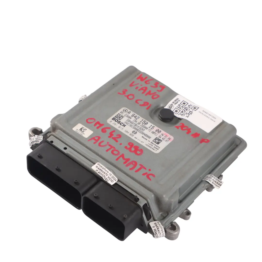 Unidad control motor ECU Mercedes W639 3.0CDI OM642.990 A6421501500 Automático