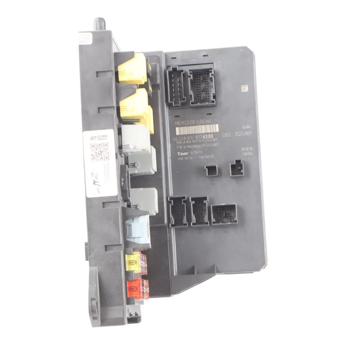 Mercedes W906 Fuse Box SAM Module Control Unit ZGS Temic A9069006303