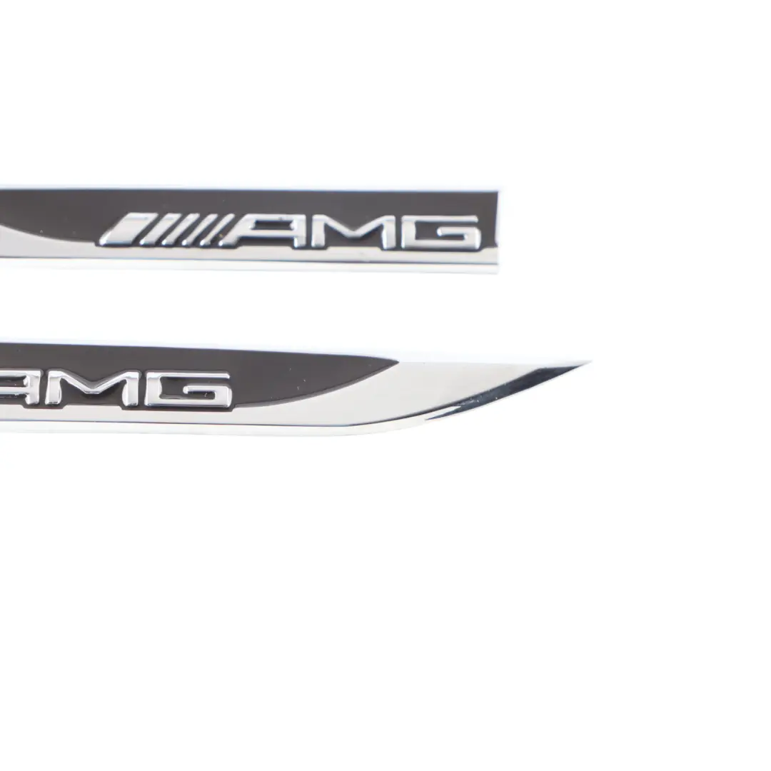 Mercedes W204 AMG Logo Emblem Badge Set