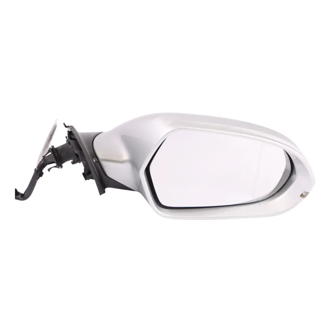 Audi A6 C7 Front Mirror Wing Door Electric Power Right O/S Ice Silver - X7W