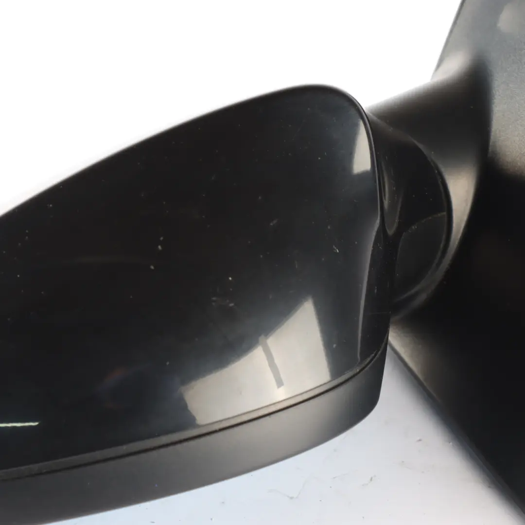 BMW 1 Series 3 E87 Heated Passenger Left Wing Mirror N/S Schwarz 2 Black 5 Pins