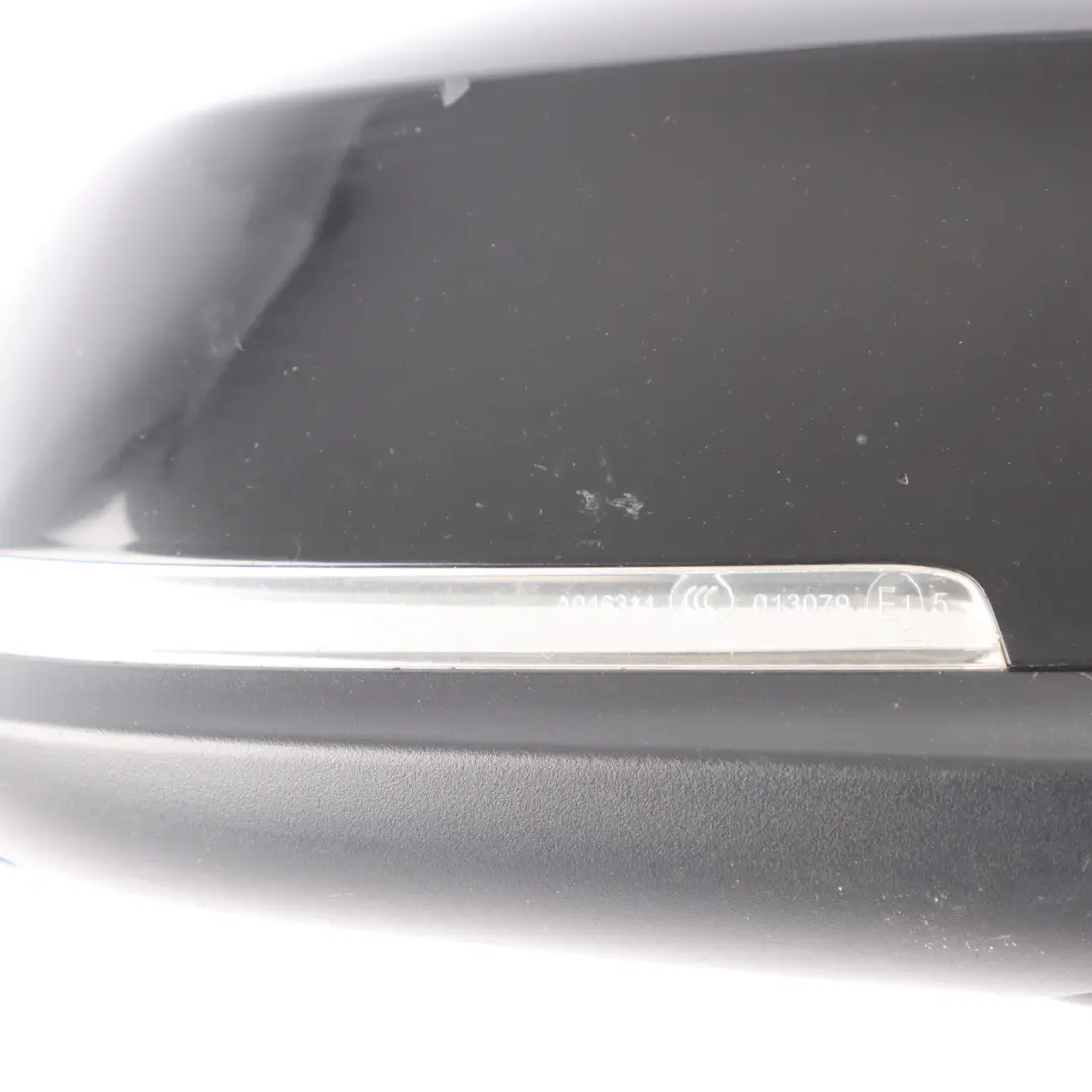 BMW F20 Wing Mirror Heated Door Right O/S Outside Black Sapphire Metallic - 475