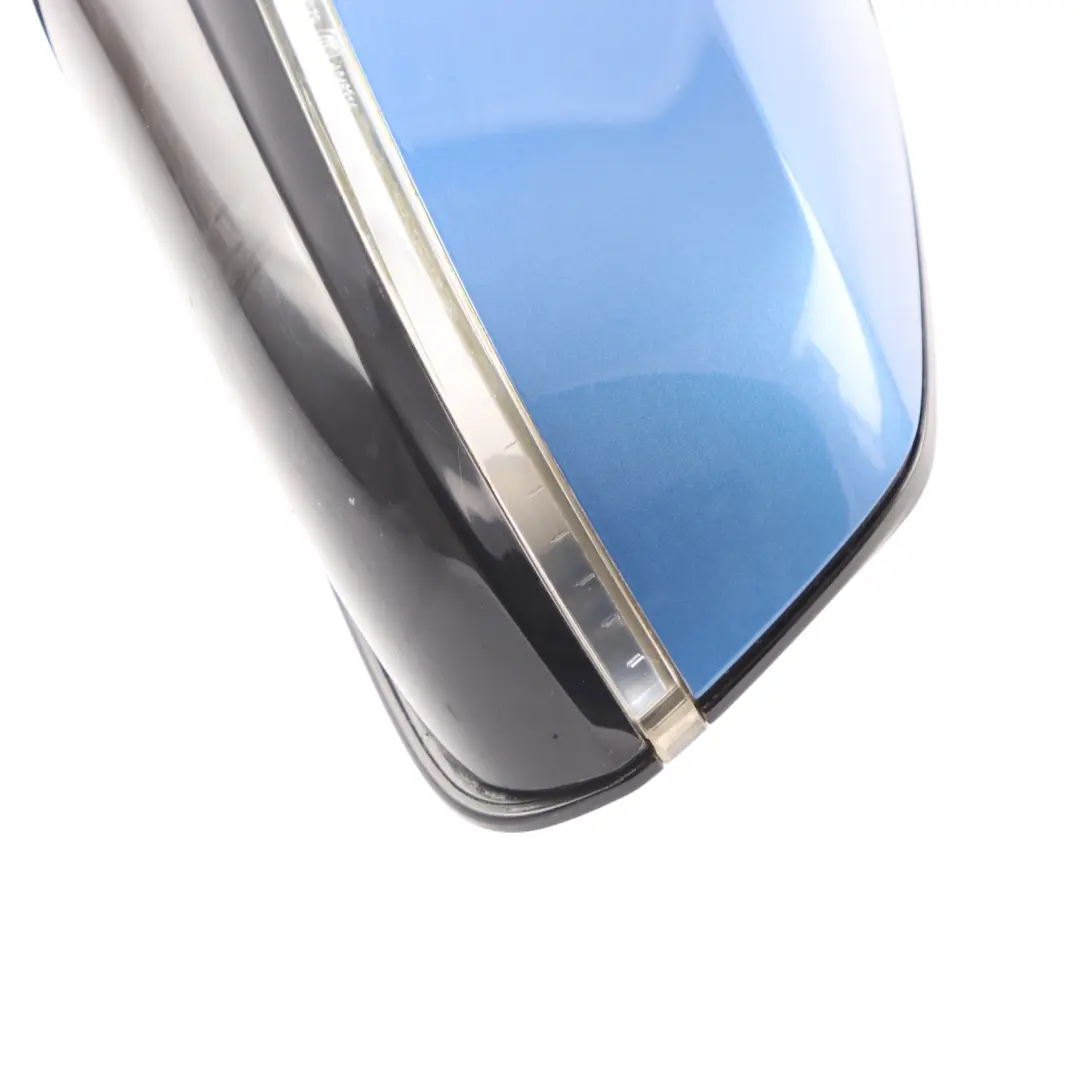 BMW F20 Left Heated Wing Mirror N/S High Gloss Estoril Blau Blue B45