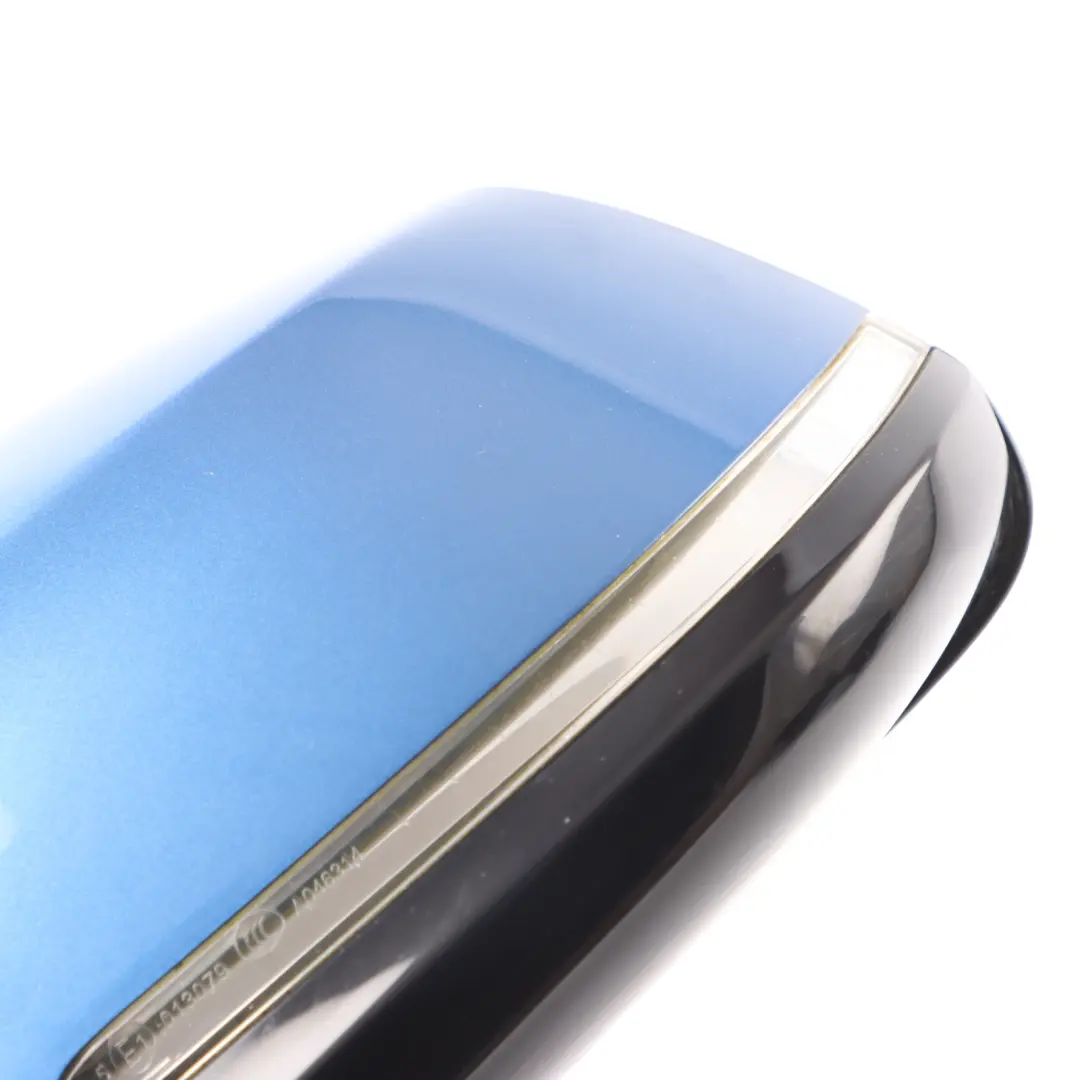 BMW F20 Left Heated Wing Mirror N/S High Gloss Estoril Blau Blue B45