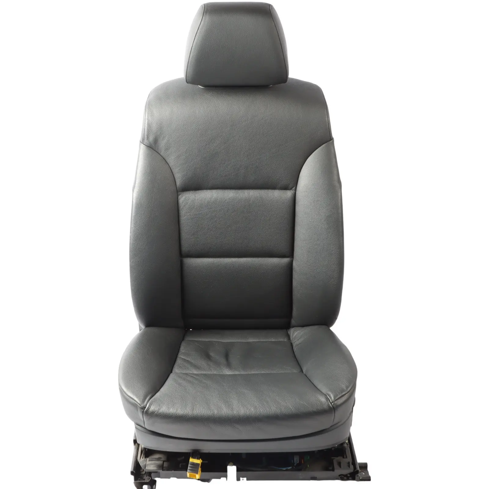 BMW 5 Series E60 E61 Black Leather Front Left N/S Seat Passenger Side