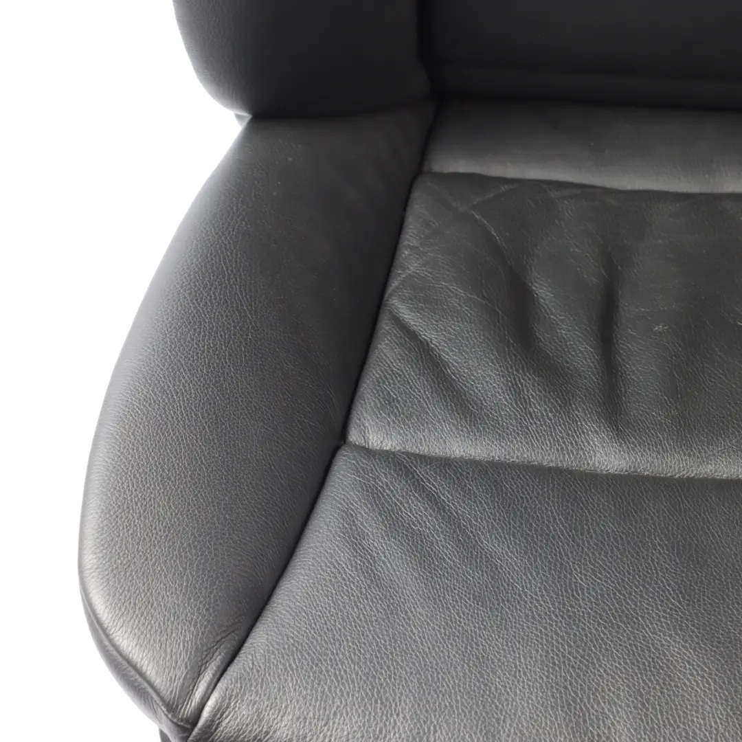 BMW 5 Series E60 E61 Black Leather Front Left N/S Seat Passenger Side