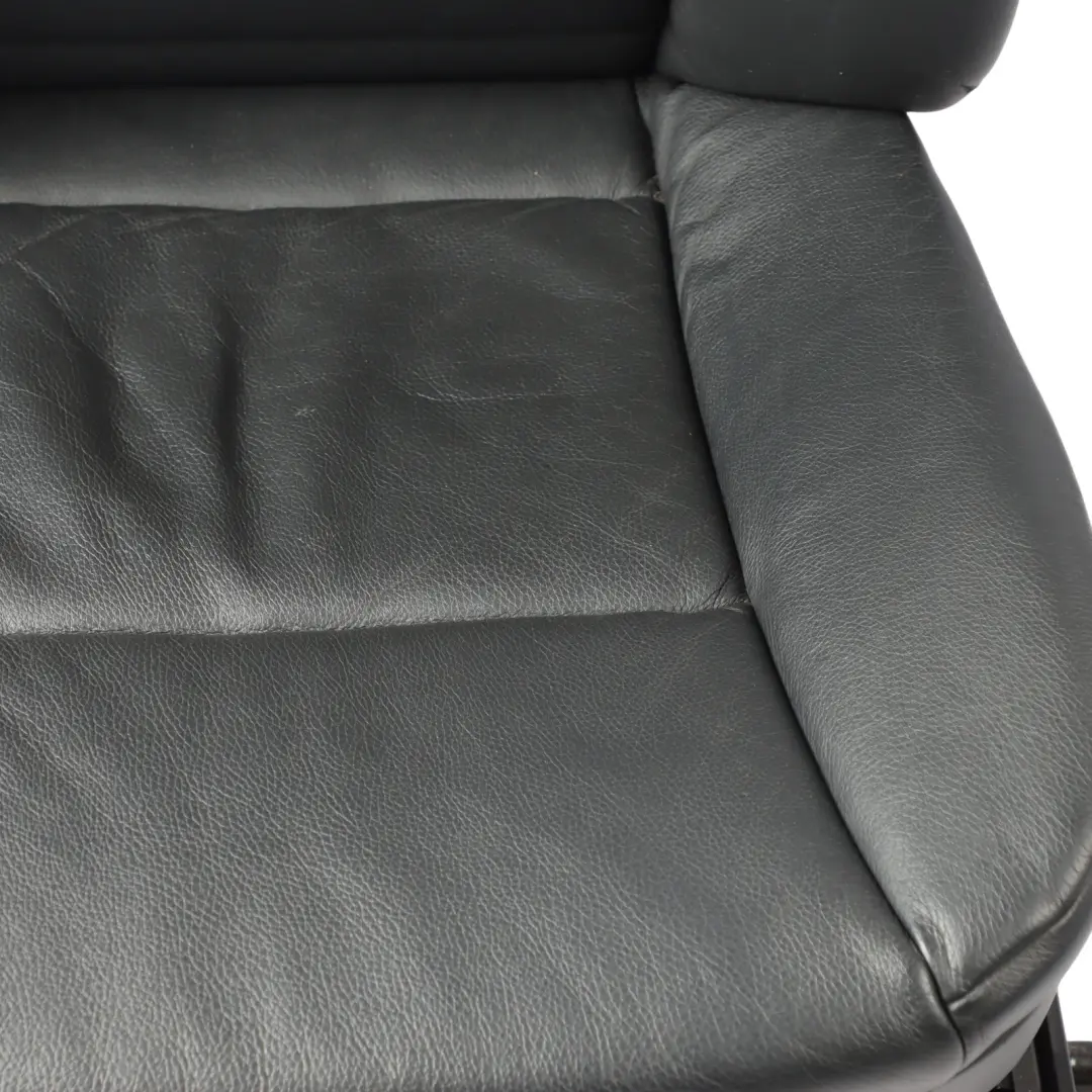 BMW 5 Series E60 E61 Black Leather Front Left N/S Seat Passenger Side