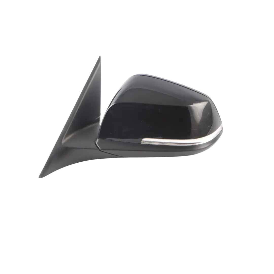 BMW F30 F31 Heated Left Wing Mirror N/S Schwarz 2 Black 668