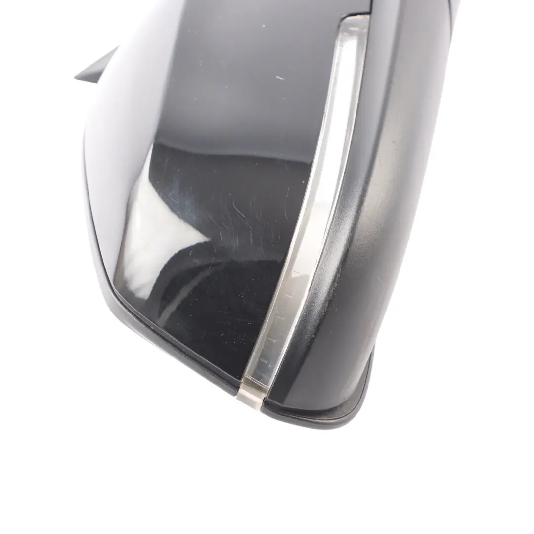 Wing Mirror BMW F30 F31 Heated Right O/S Outside Schwarz 2 Black 668