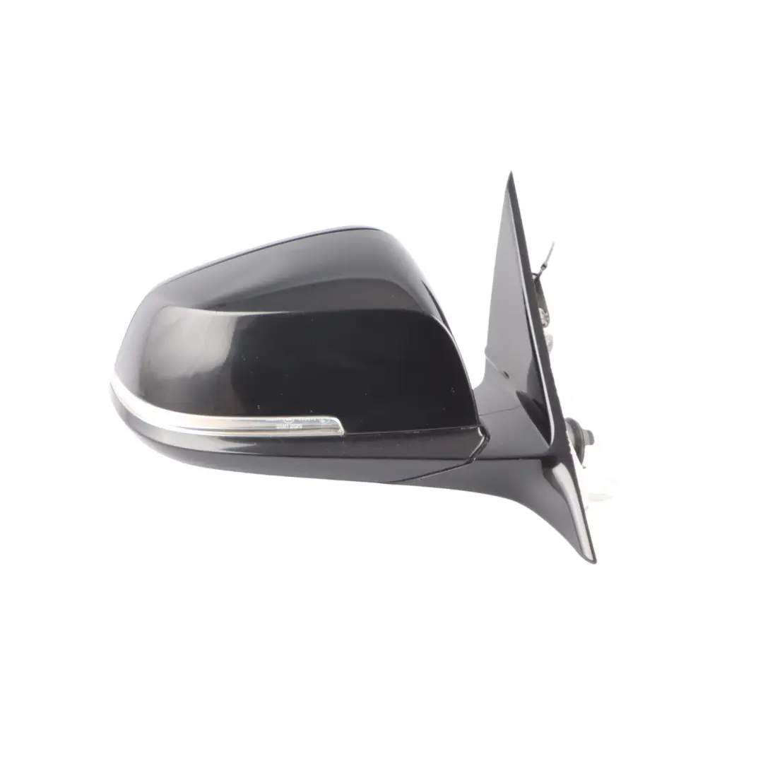 BMW F30 F31 High Gloss Heated Right Wing Mirror O/S Schwarz 2 Black - 668