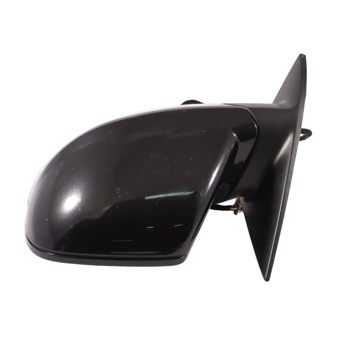 VW Volkswagen Touareg 7L Door Mirror Wing Left N/S Black Magic Pearl - C9Z