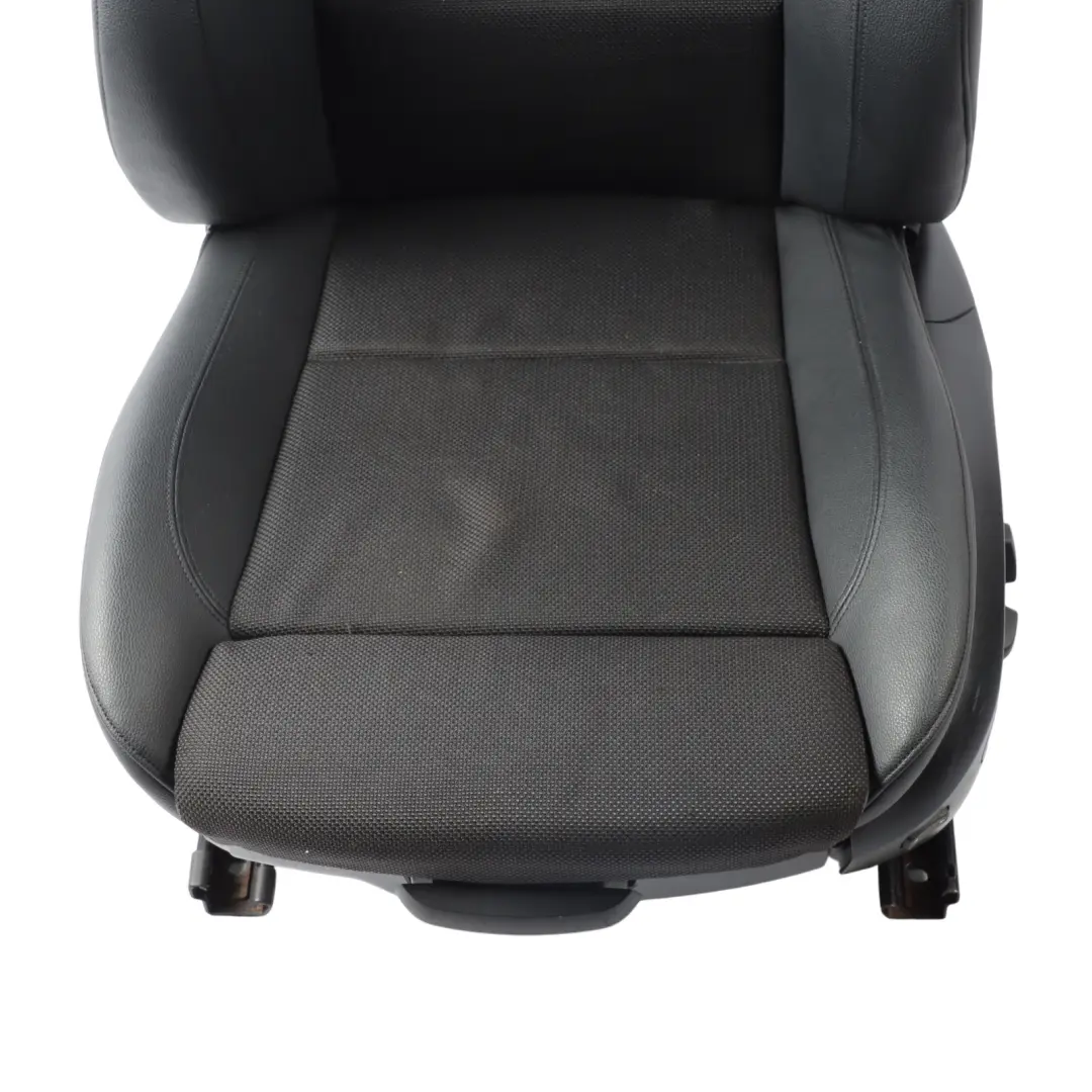 BMW E81 M Sport Front Left N/S Memory Seat Side Black Cloth Imitation Leather