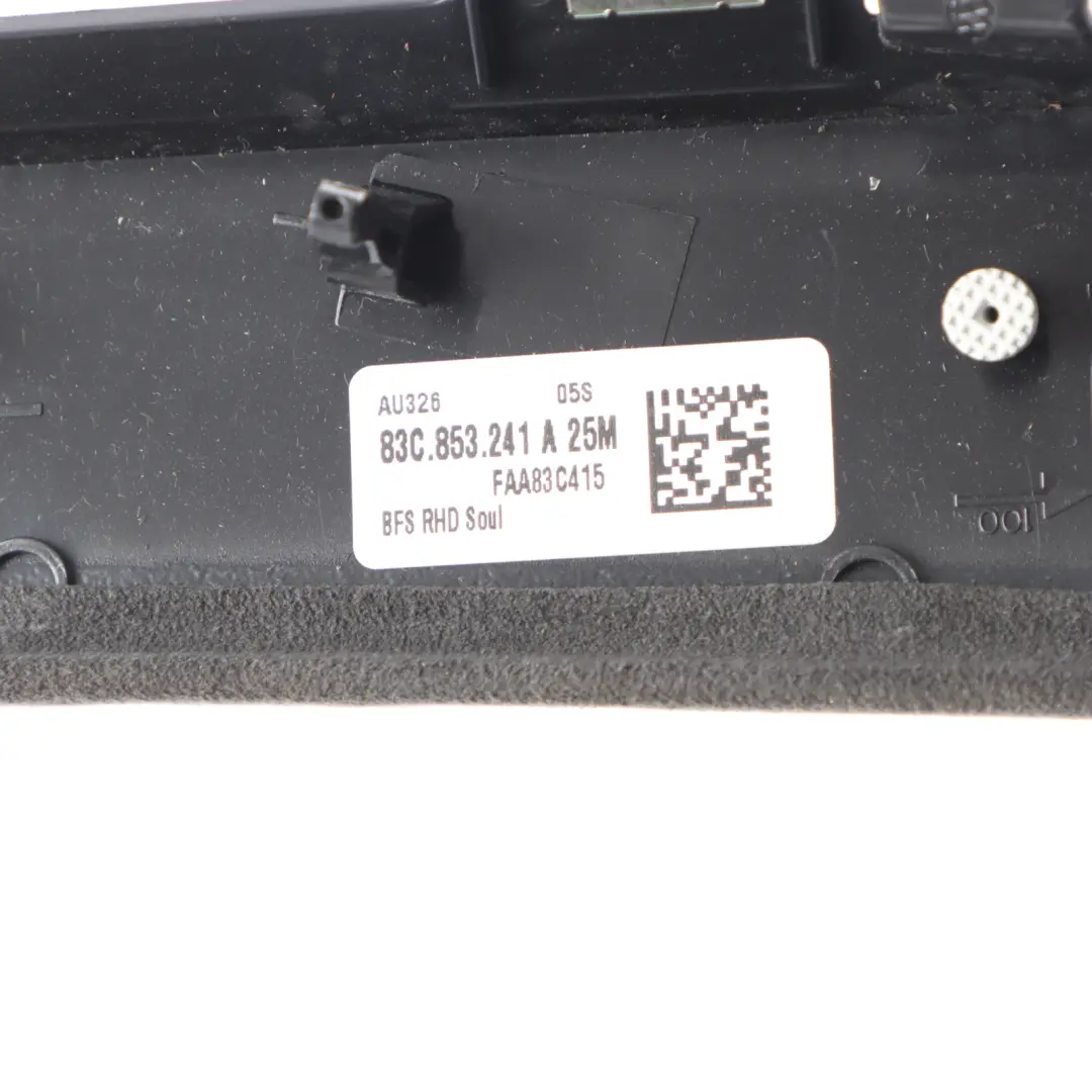 Audi RSQ3 F3 Dashboard Trim Cover Panel Alcantara 83C853241A