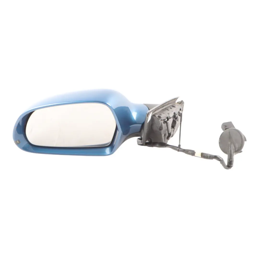 Audi A3 8P Wing Mirror Glass Door Left N/S Aruba Blue Pearl - X5V 8P2858531EB