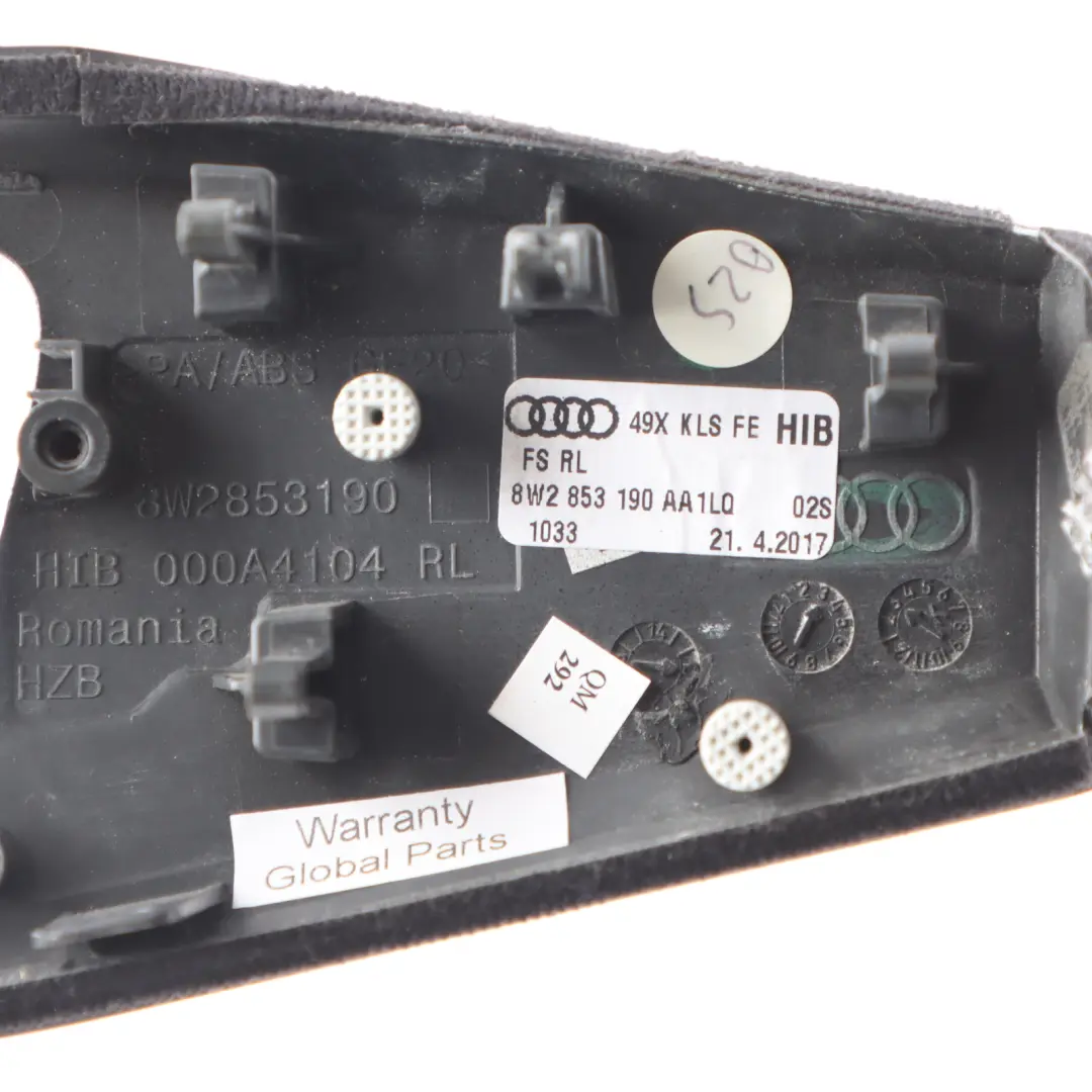 Audi S4 B9 Dashboard Light Control Switch Surround Cover Right O/S 8W2853190AA