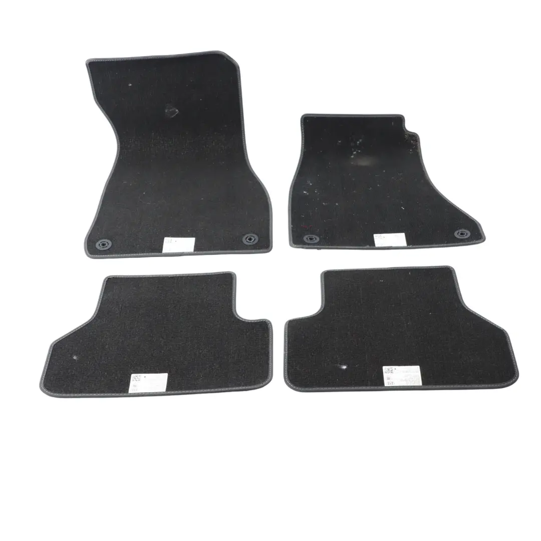 Audi A5 F5 Carpet Floor Mats Velour Soul Black Set Front Rear 8W2863691