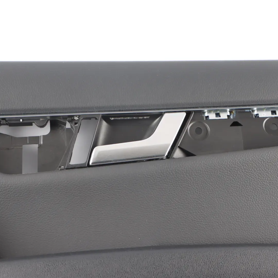 Mercedes W204 Door Card Trim Panel Black Leather Front Left N/S A2047208600