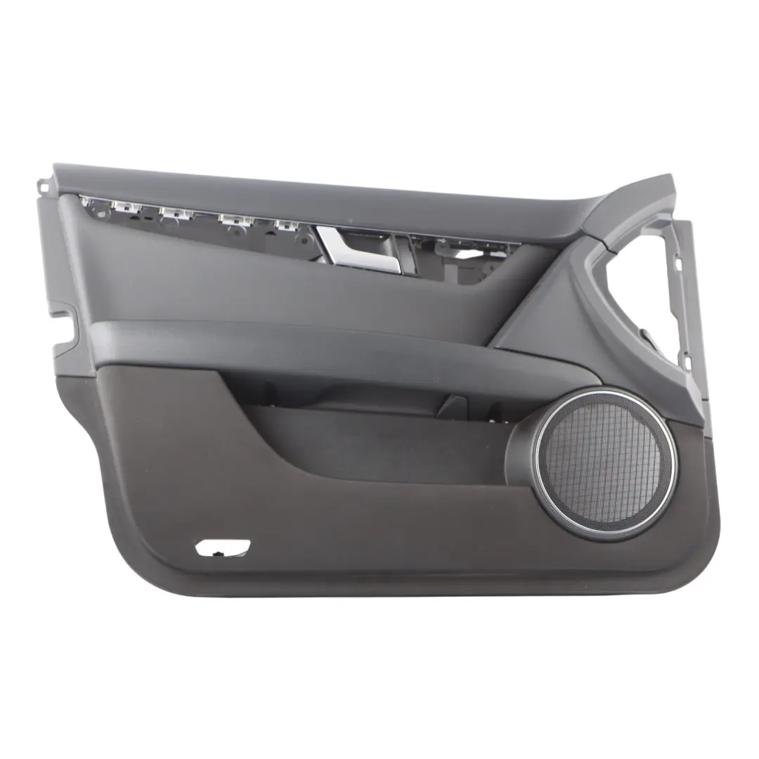 Mercedes W204 Door Card Trim Panel Black Leather Front Right O/S A2047208700