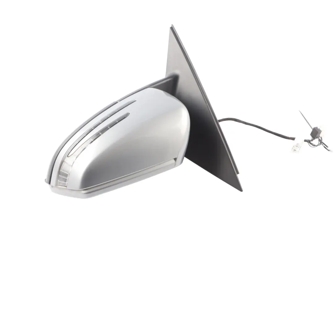 Mercedes W204 Wing Mirror Power Fold Door Left N/S Outside Iridium Silver - 775