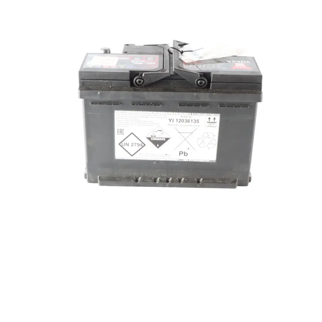 YUASA YBX 3000 12V Accumulator Battery 76Ah 680A YBX3086