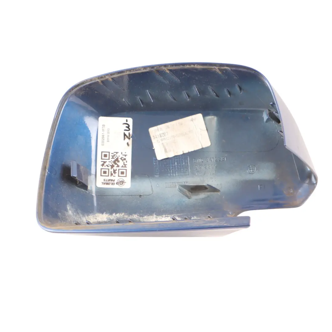 BMW X3 E83 Wing Mirror Cover Cap Casing Left N/S Montego Blue - A51 3412281