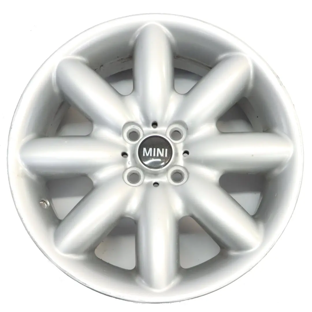 Mini Cooper R50 R55 R56 R57 Llanta de aluminio plata 17" ET: 48 7J Rayo 85