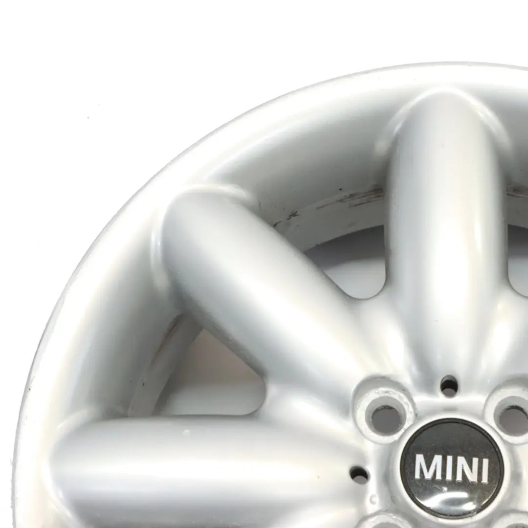 Mini Cooper R50 R55 R56 R57 Llanta de aluminio plata 17" ET: 48 7J Rayo 85