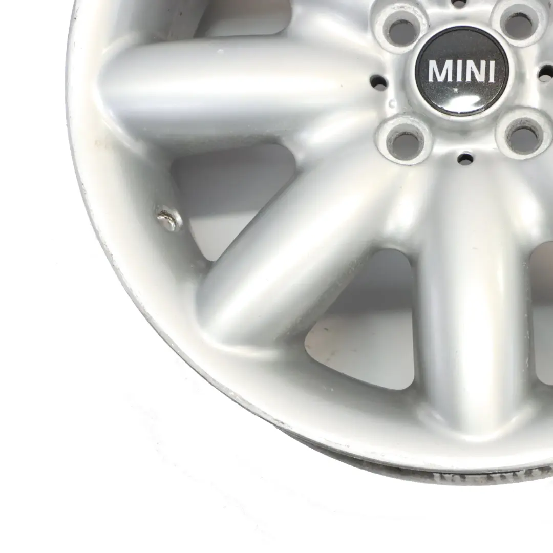 Mini Cooper R50 R55 R56 R57 Llanta de aluminio plata 17" ET: 48 7J Rayo 85