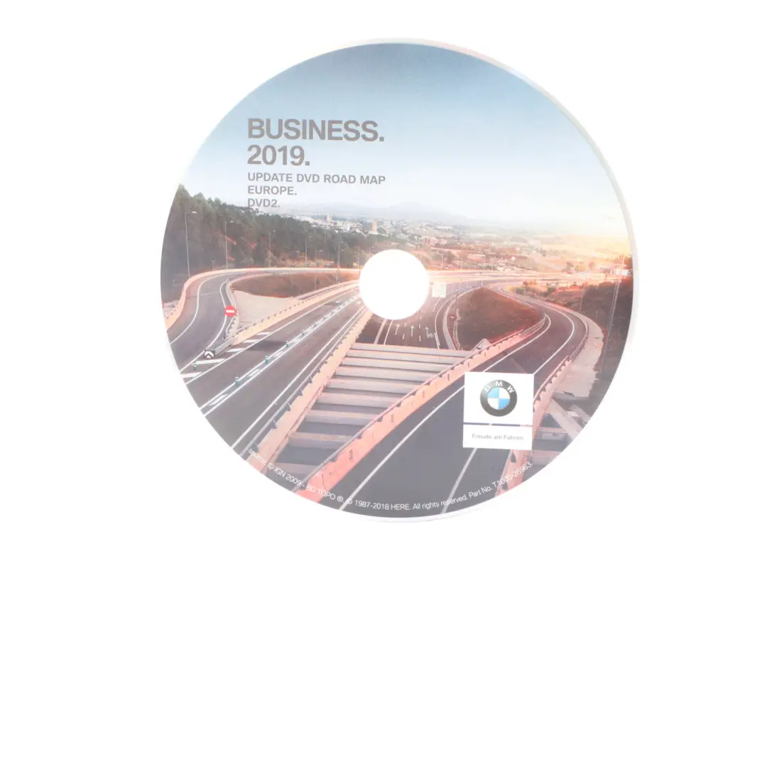 BMW Business 2019 Update DVD Road Map Europe DVD2 2465031 T1000-26963