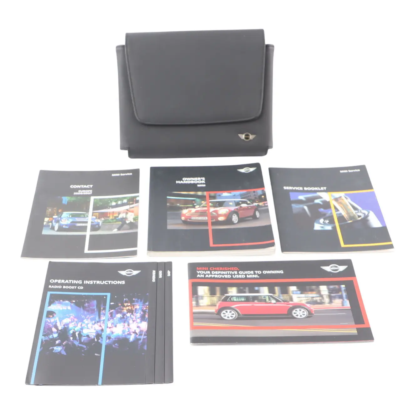 Mini Cooper R56 R57 Service Booklet Owner's Handbook Pouch Case Wallet Set