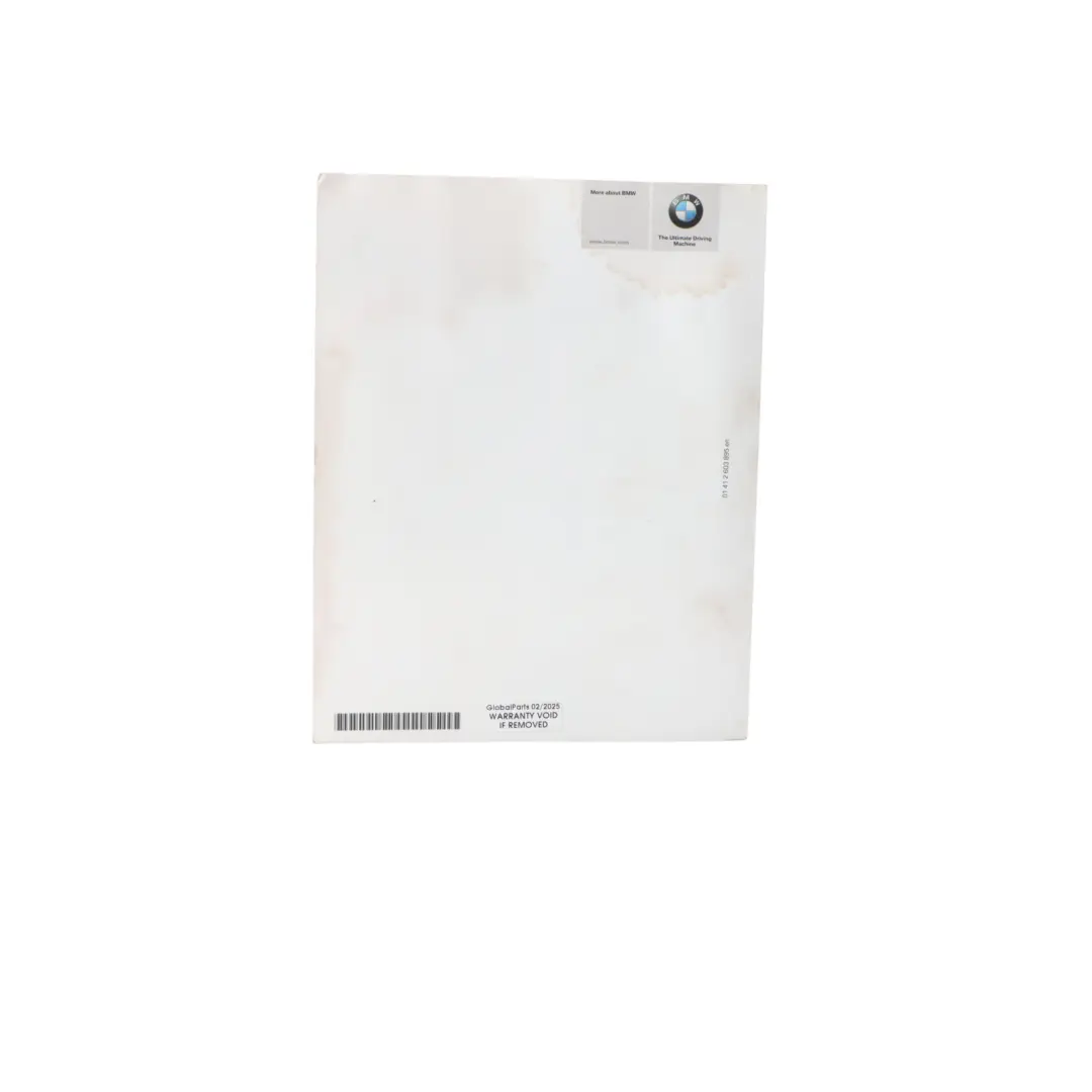 BMW F10 Owner's Manual Instructions Book 2603895