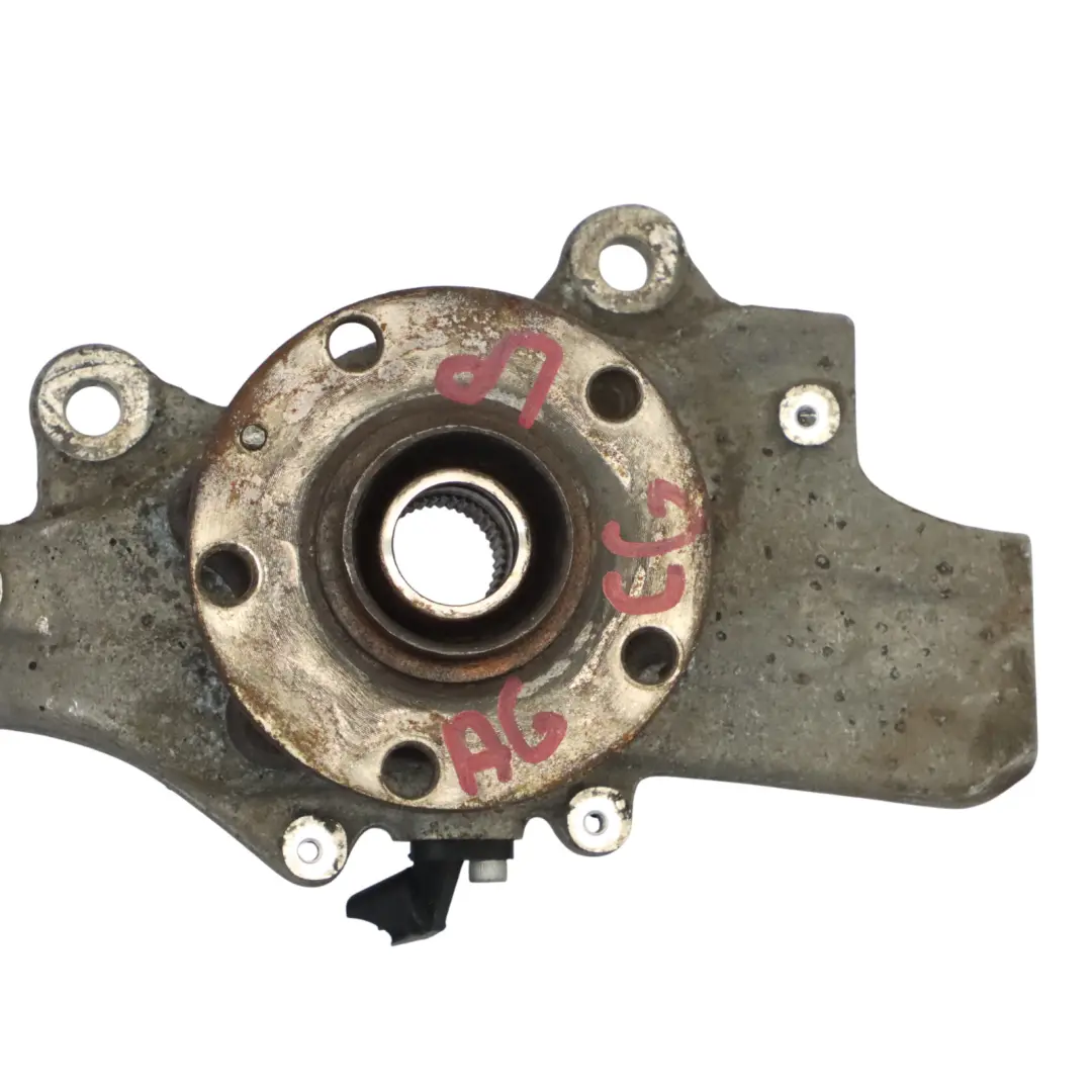 Audi A6 C6 Vorder Rad Achs Schenkel Radnaben Befestigung Links 4F0407253G