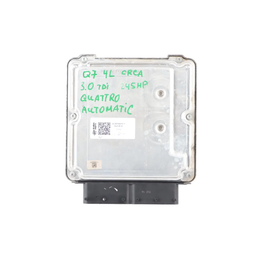 Audi Q7 4L 3.0 TDI CRCA Quattro Engine Control Unit ECU 4L2910401C Lock + Key