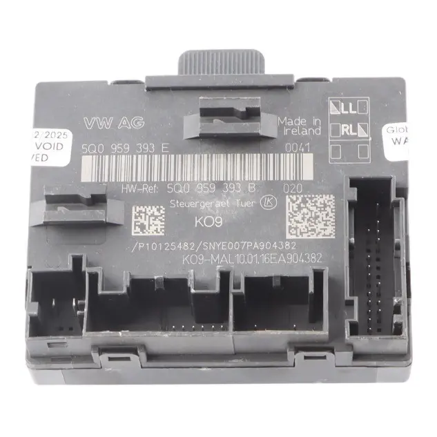 Audi A3 8V Front Door Control Module Unit Right O/S 5Q0959393B