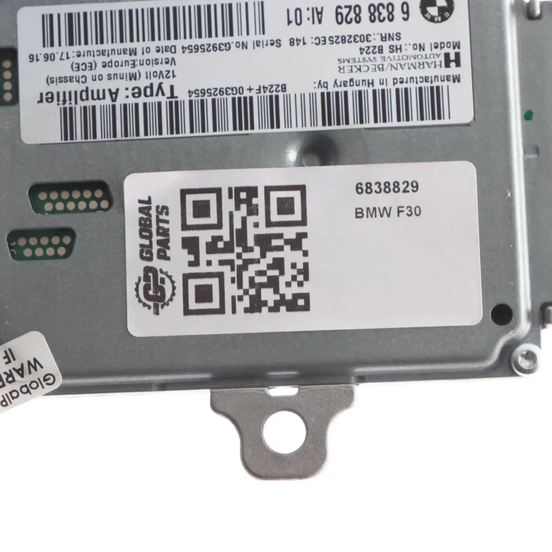 BMW F30 Harman Becker Amplifier Module Active Sound Control Unit 6838829