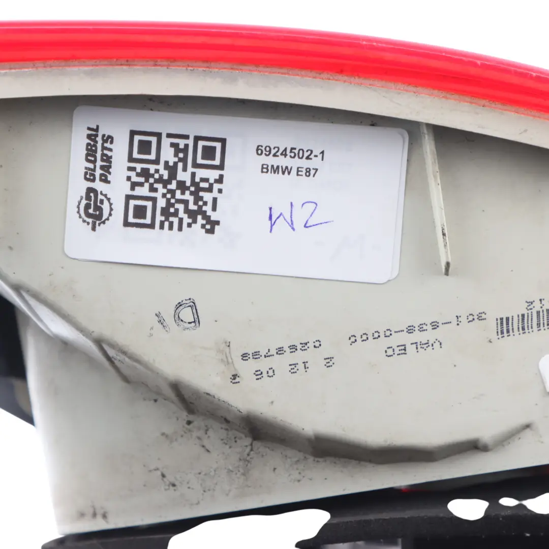 Rear Lamp BMW E87 Tail Back Light Lightning Right O/S 6924502