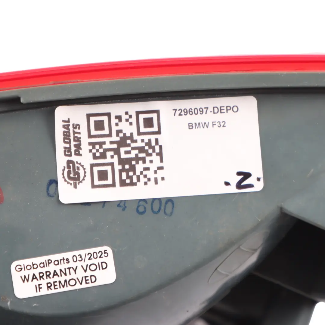 Rear Lamp BMW F32 F33 F82 M4 Light In The Side Panel Left N/S 7296097