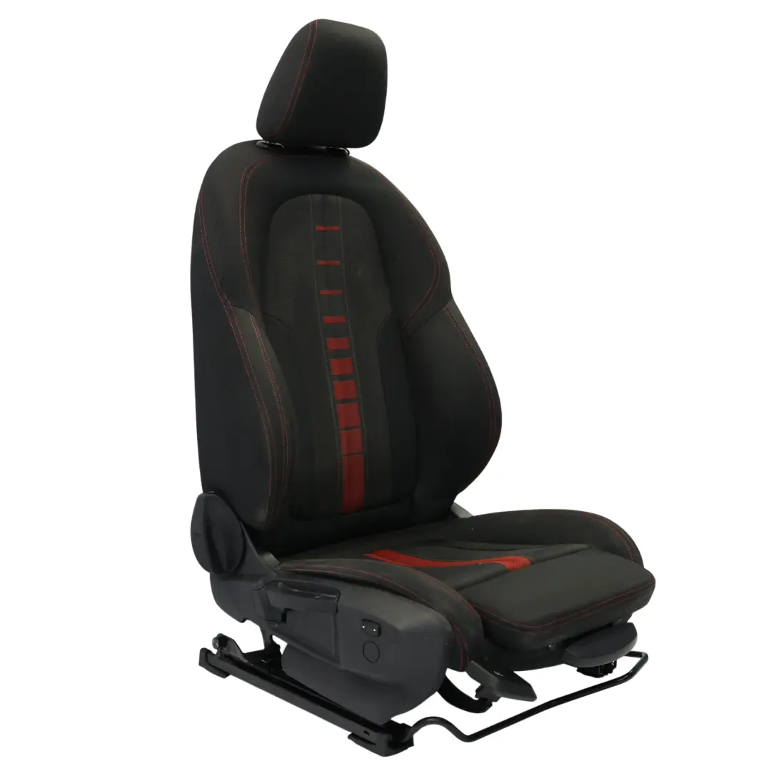 Front Seat BMW F46 Right O/S Sport Passenger Cloth Fabric Race Anthracite Red