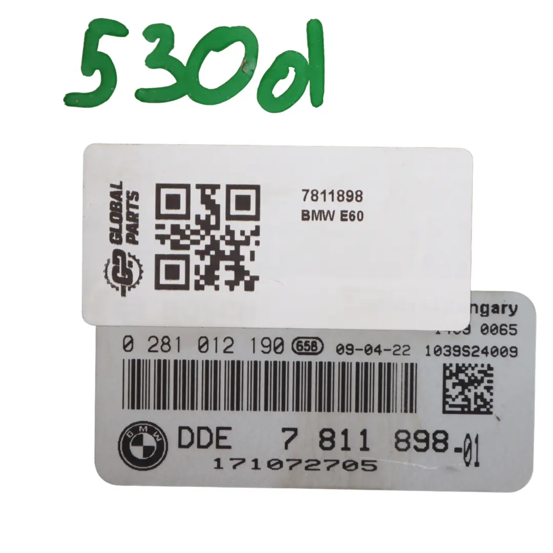 BMW E60 E61 530d M57N 218HP Engine Control Unit Module ECU DDE 7811898 Automatic