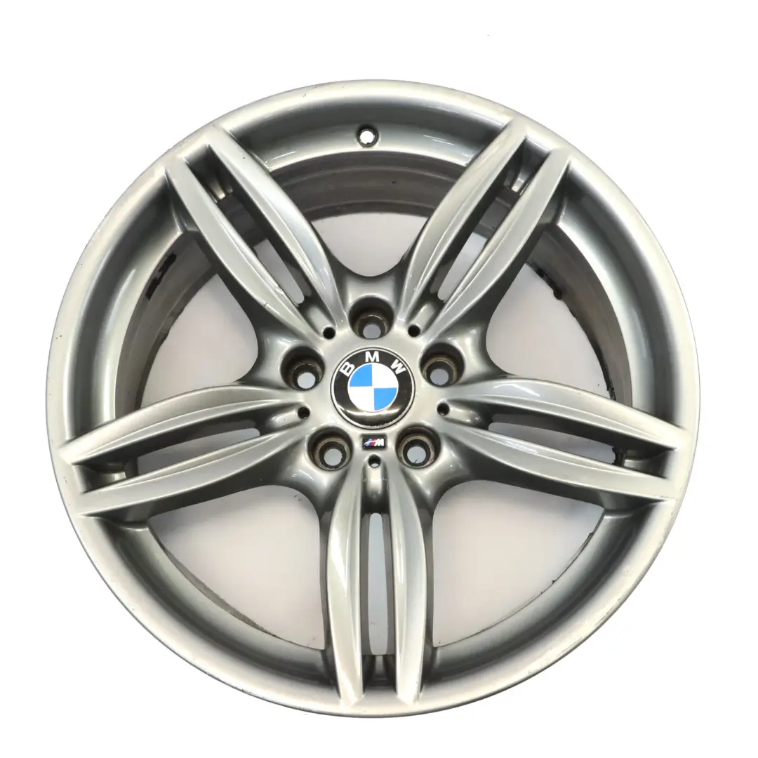 BMW F10 F12 Silver Rear Wheel Alloy Rim M Double Spoke 351 9J 19" ET:44 7842653