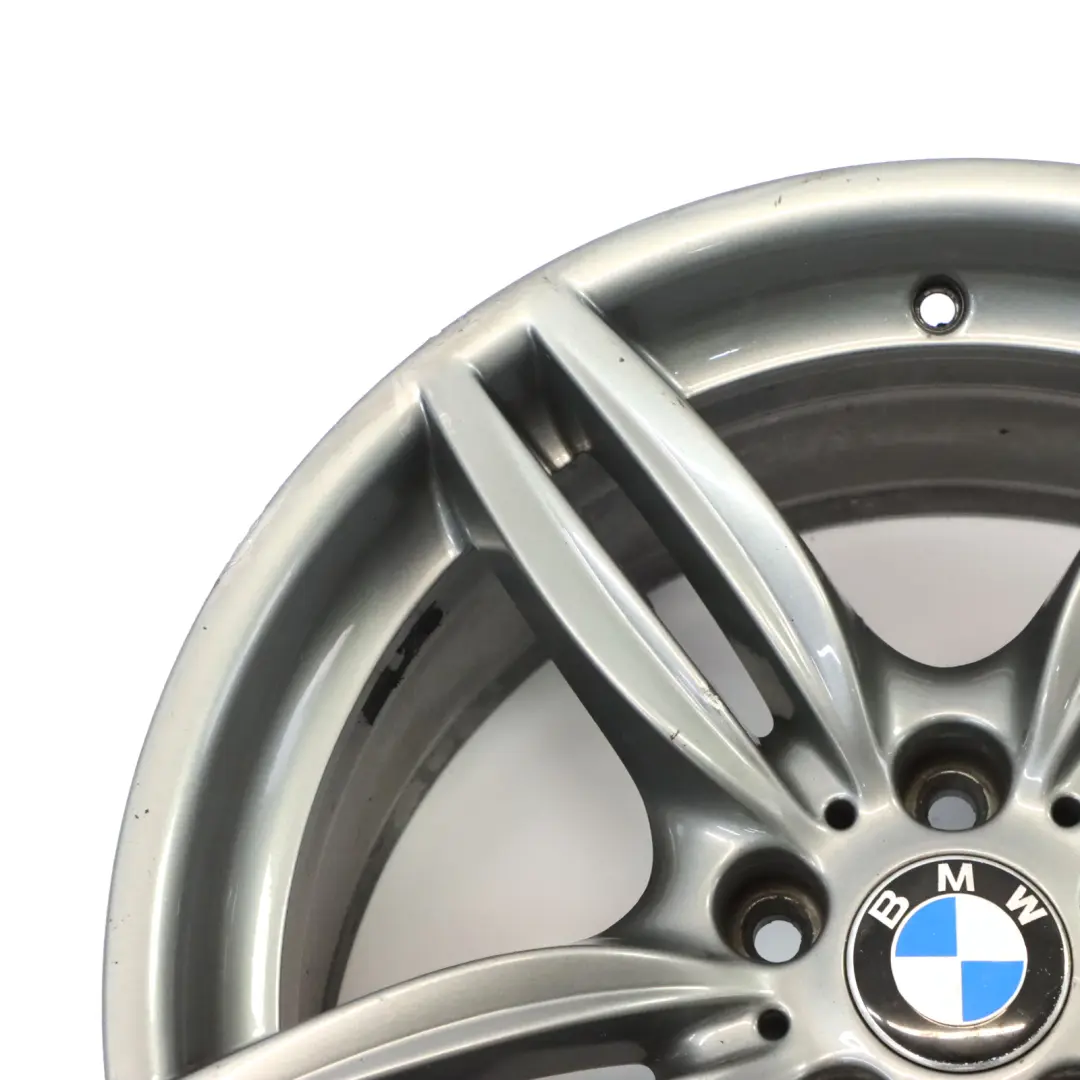 BMW F10 F12 Silver Rear Wheel Alloy Rim M Double Spoke 351 9J 19" ET:44 7842653